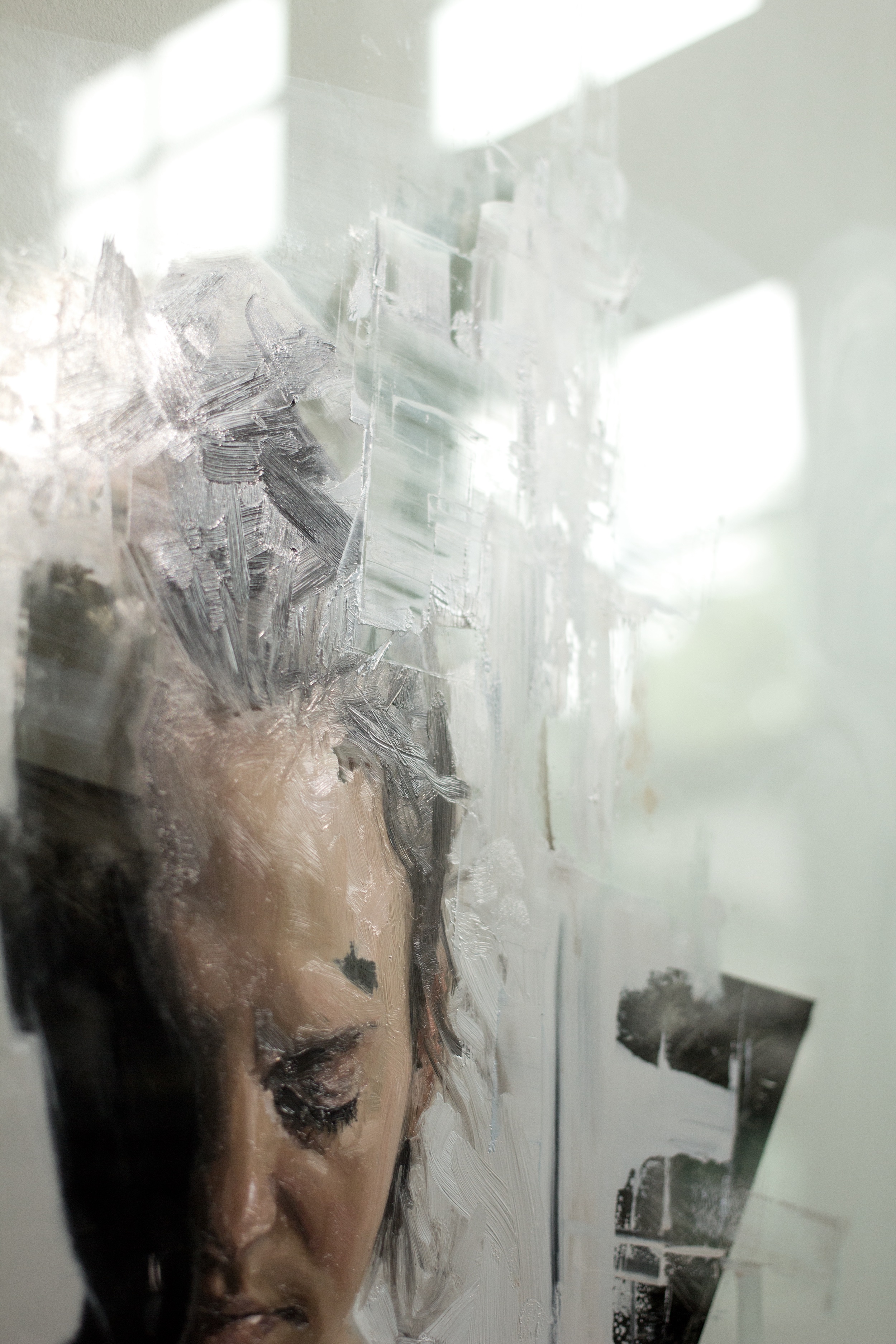 Woman with a Black Triangle - detail view