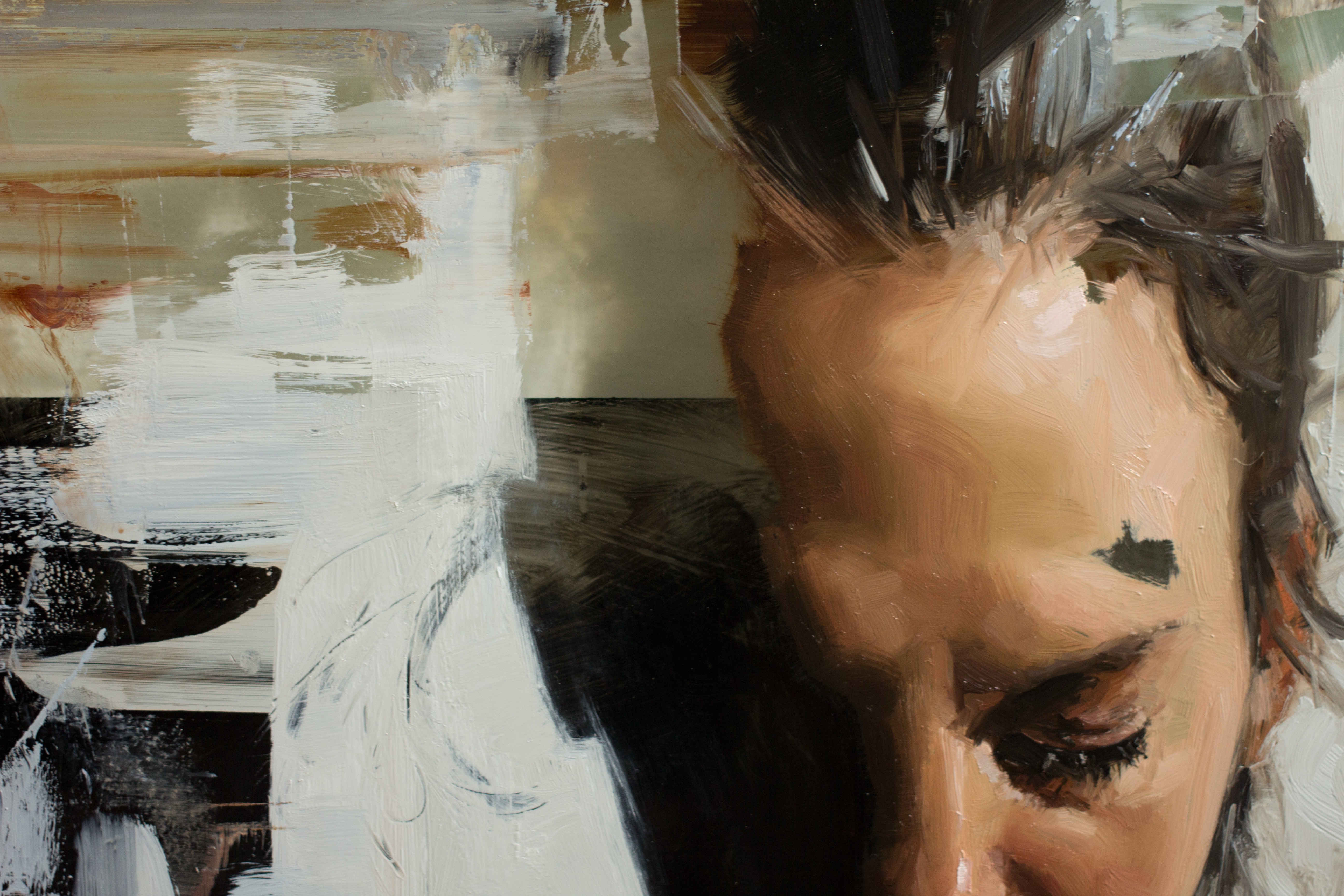 Woman with a Black Triangle - detail view